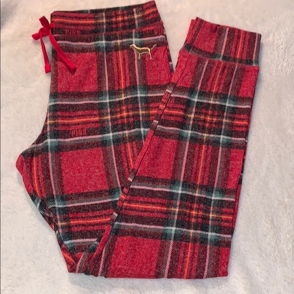 PINK Victoria's Secret Other - L Pink VS Victoria’s Secret Plaid Pajama Pants NEW
